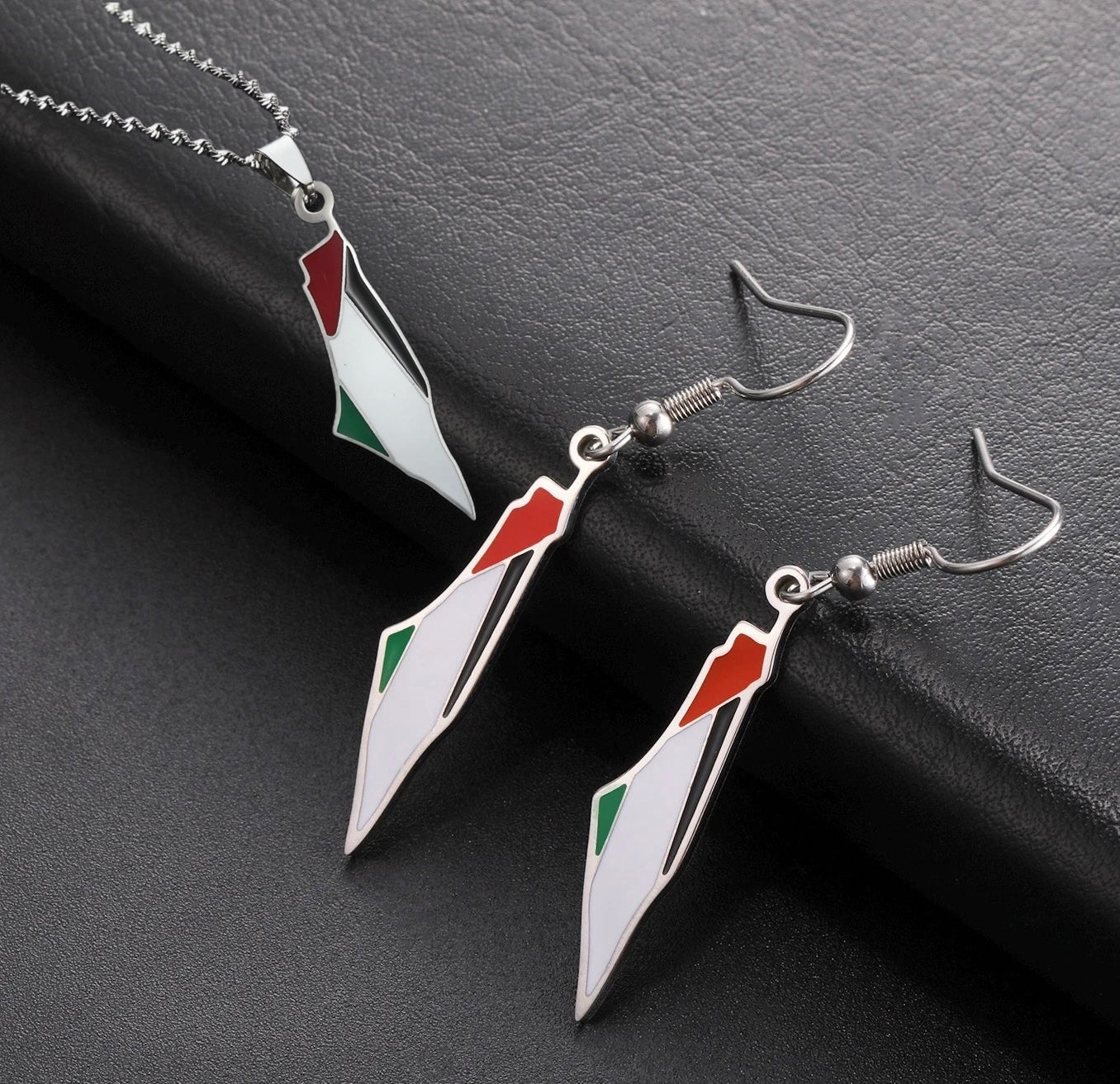 Flag Earrings and Necklace Bundle