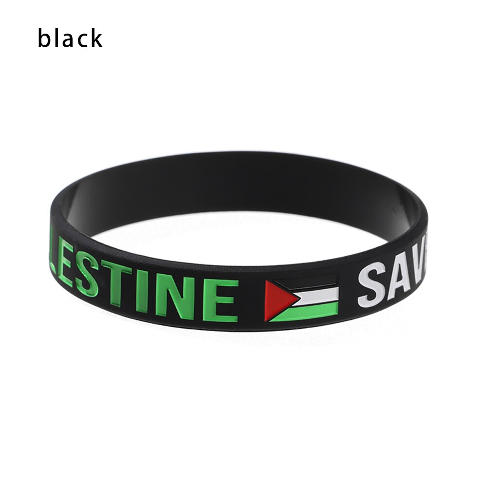 "Save Gaza & Free Palestine" Rubber Bracelet