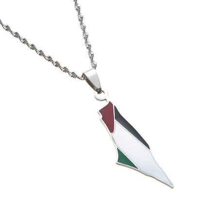 Palestine Flag Necklace