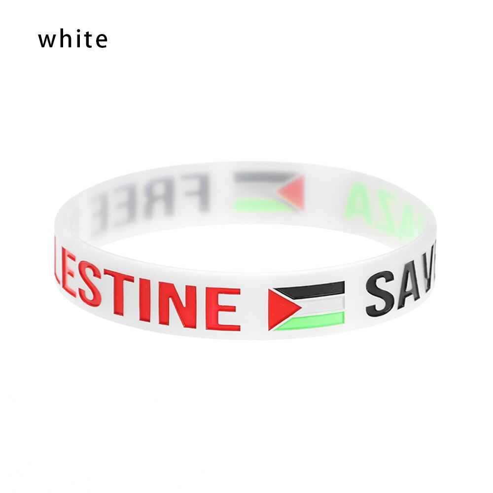 "Save Gaza & Free Palestine" Rubber Bracelet