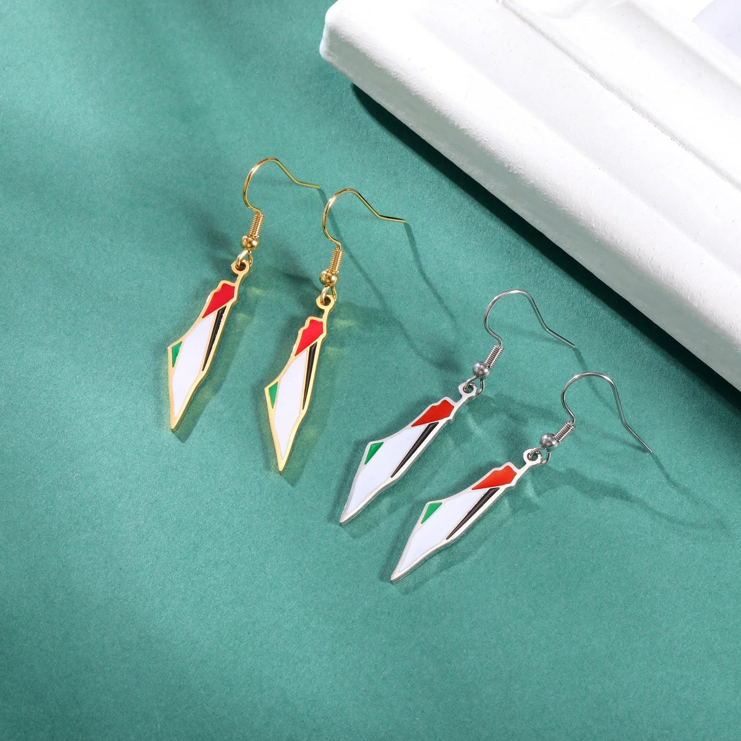 Flag Earrings and Necklace Bundle