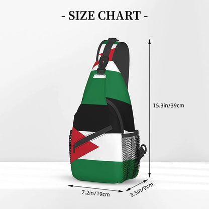 Palestine Flag Cross-body Backpack