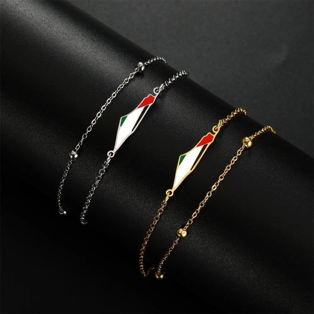 Palestine Map Bracelets