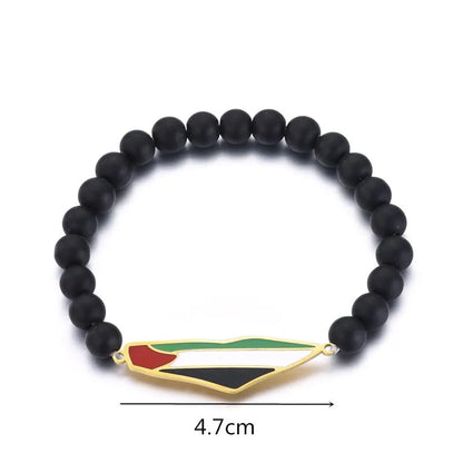 Flag of Palestine Beaded Bracelet