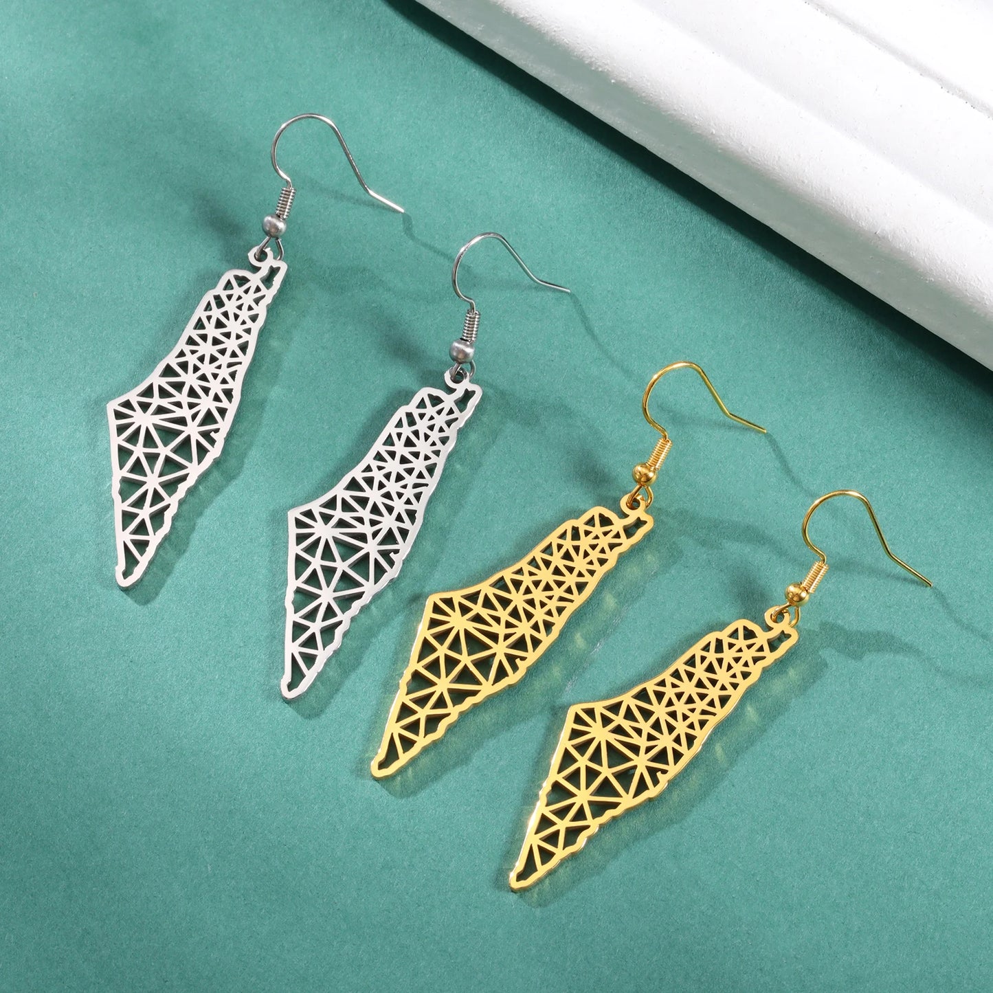 Map Drop Earrings