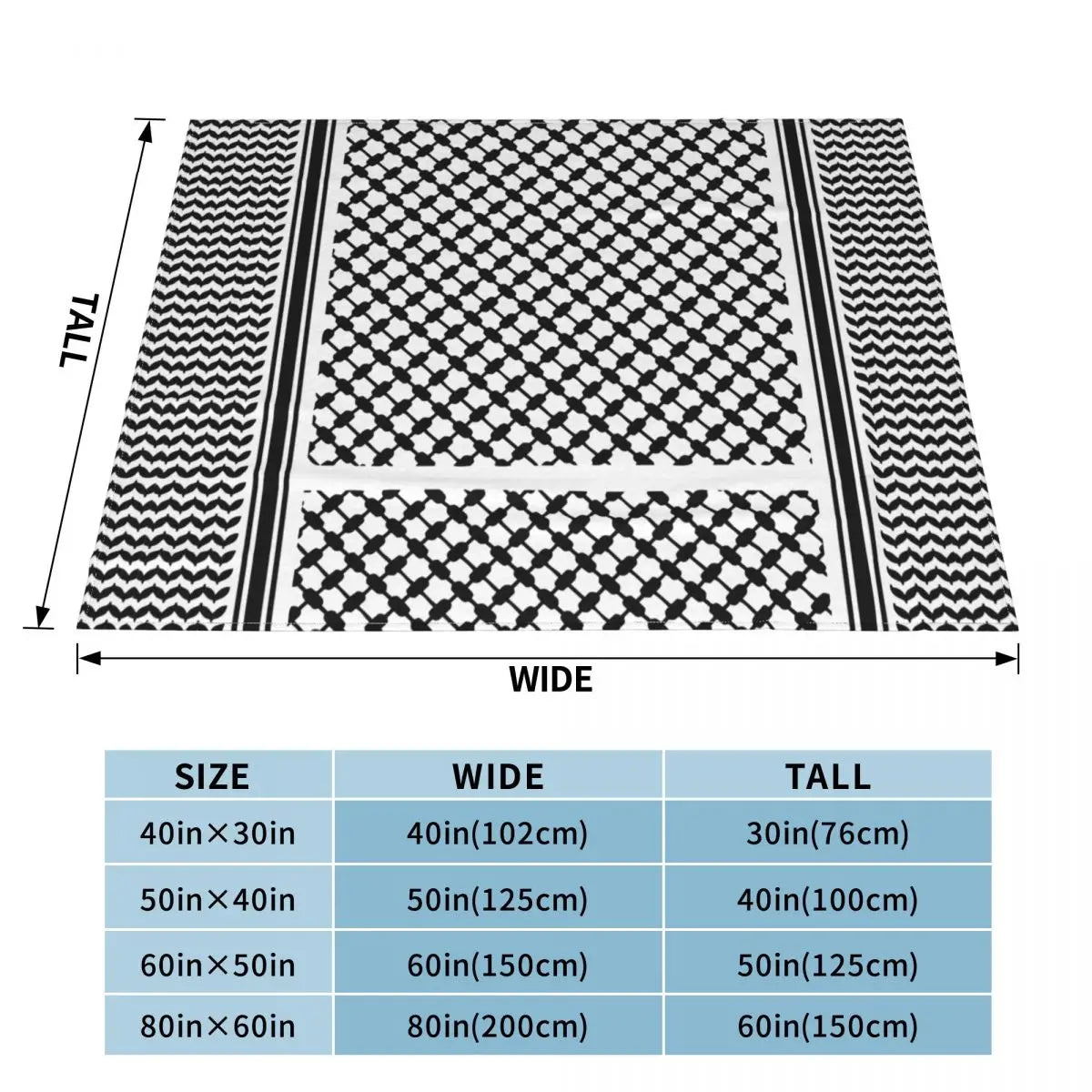 Kufiya Plush Blanket
