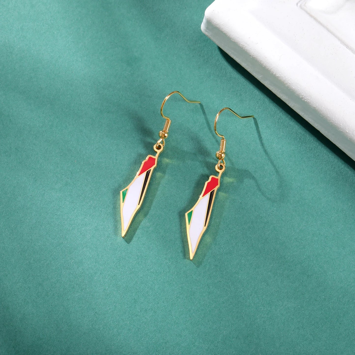 Palestine Map Earrings