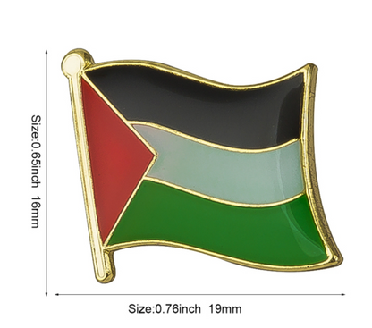 Palestine National Flag Pin