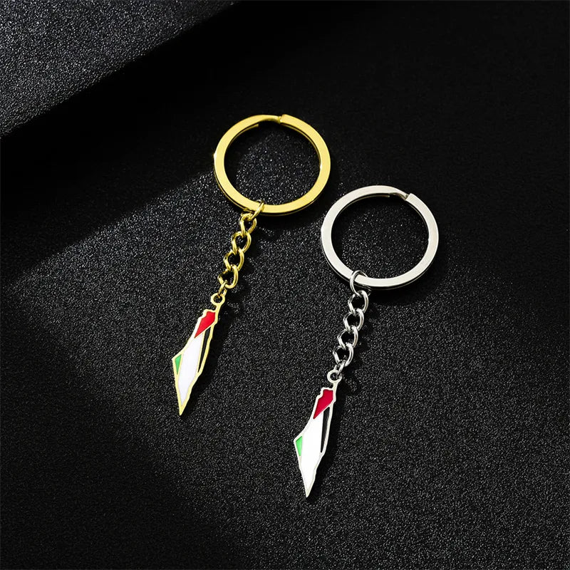 Palestine Flag Keychain