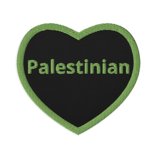 Palestinian Heart Embroidered patch