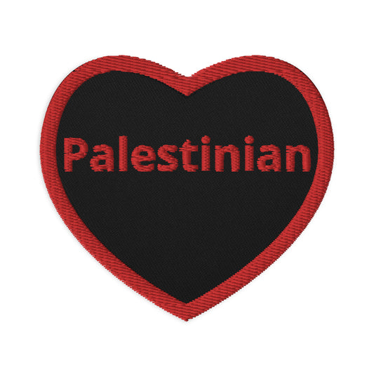 Palestinian Heart Embroidered patch