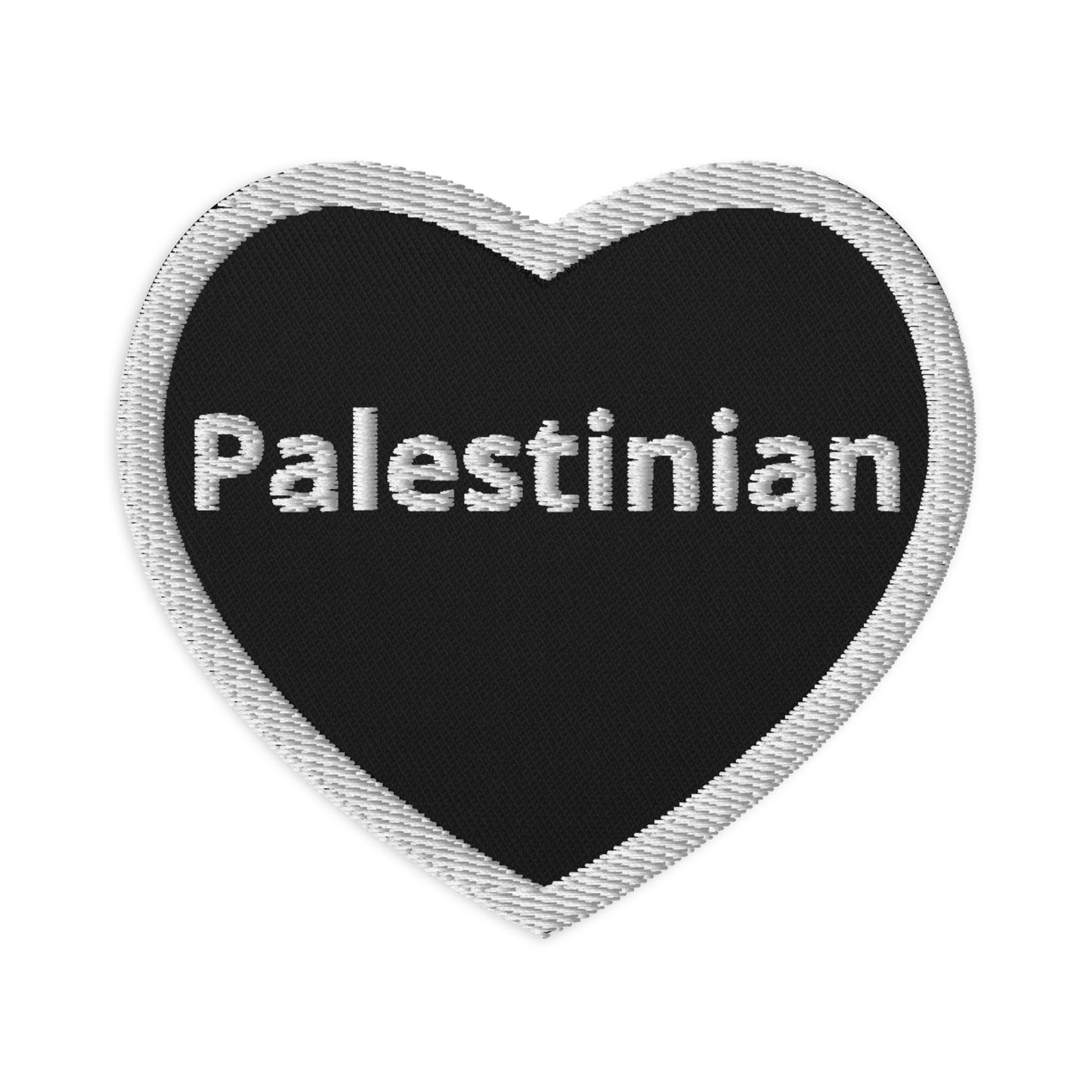 Palestinian Heart Embroidered patch