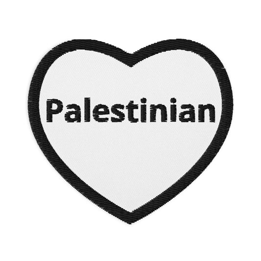 Palestinian Heart Embroidered patch