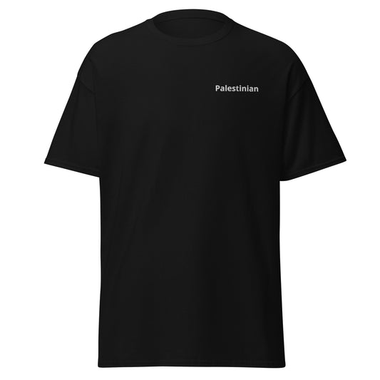 "Palestinian" Men's Embroidered tee