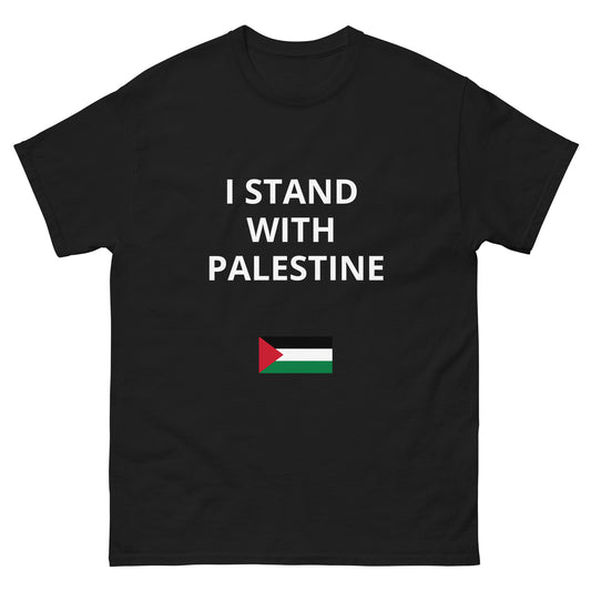 "I Stand with Palestine" Men's Printed tee