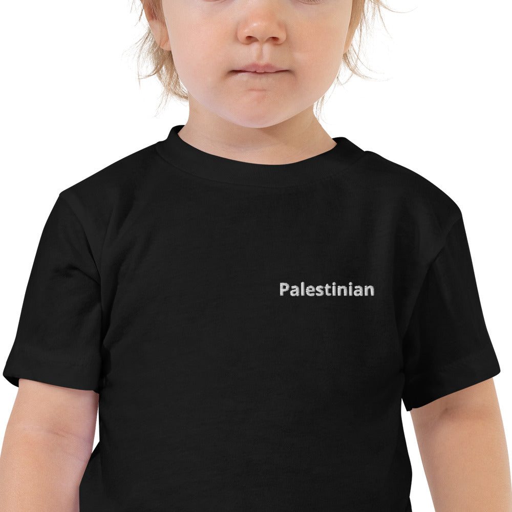 “Palestinian” Toddler Embroidered Tee