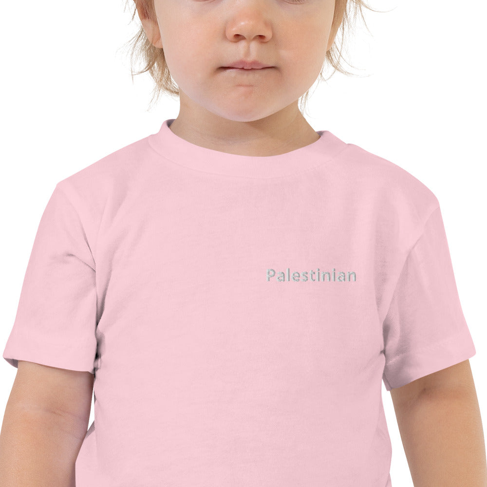 “Palestinian” Toddler Embroidered Tee