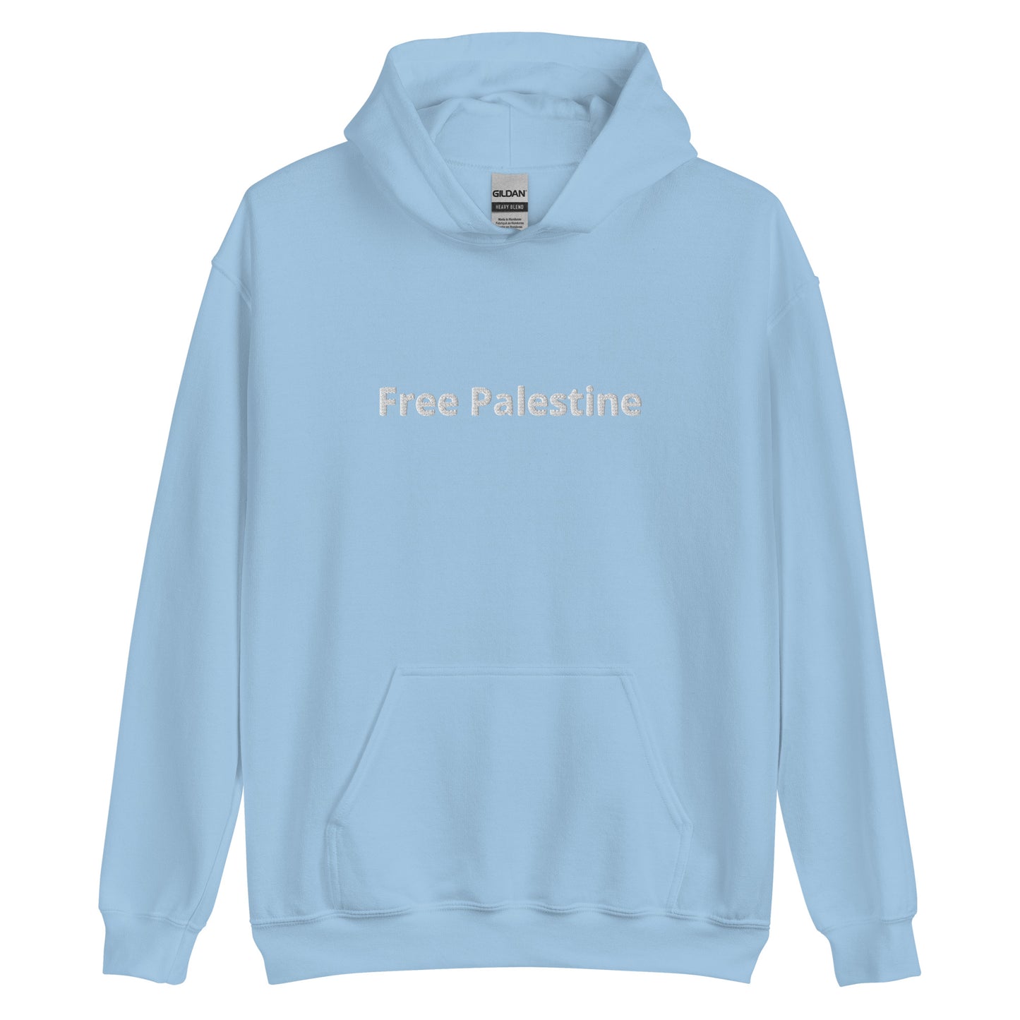 “Free Palestine” Unisex Embroidered Hoodie