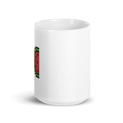 Watermelon White Glossy Mug