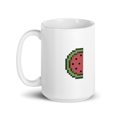 Watermelon White Glossy Mug