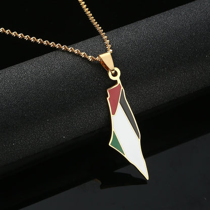 Palestine Flag Necklace